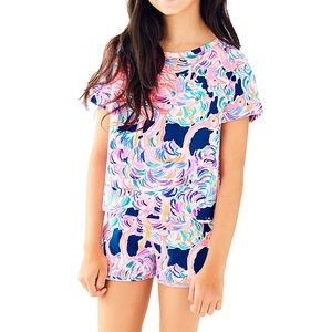 NWT Lilly Pulitzer Mini Dossie Set Pelican Pink